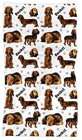 Merchandise for Fans Multifunktionstuch | Schlauchschal | Bandana | Halstuch Fotodruck Damen, Herren, Kinder | Motiv: Dackel/Teckel/Dachshund 04