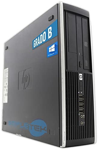 HP PC fijo Elite 8000 SFF Core2Duo 2,93 GHz | Windows 10 Pro | 8 GB RAM SSD 240 GB | Interfaz serie RS232 VGA DisplayPort | Ordenador de sobremesa empresarial, oficina, casa trabajo (reacondicionado)