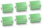 BETCKEY - 6 Rollen Grün Versandetiketten Kompatibel mit DYMO S0904980, 104mm x 159mm, 1320 Farbige Etiketten für LabelWriter 4XL, NICHT passend 5XL