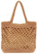 Ynport Crefreak Borsa a Tracolla Grande in Maglia di Cotone all'uncinetto da Donna Borsa a Tracolla in Maglia Borsa a Rete da Viaggio Borsa a Rete con Manico Superiore,Marrone