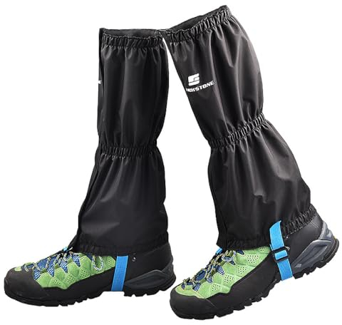 Lixada wasserdichte Gamaschen, Schneegamaschen, Wander-Legging-Gamaschen, Schuh- und Stiefelüberzug für Männer und Frauen