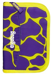 ergobag Federmäppchen Set 22-teilig, Lyra Buntstifte, Stundenplan-Fach, Kleingeld Fach, Lineal SuBärkraft - Lila