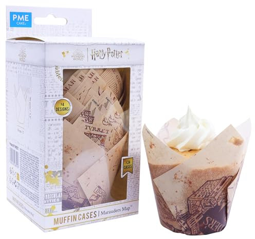 PME Harry Potter Muffin-Förmchen, 24er-set, Marauders Map