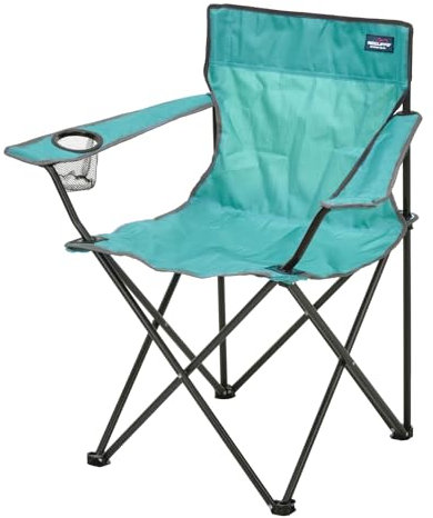 Mojawo Anglersessel Campingstuhl Faltstuhl Anglerstuhl Regiestuhl Mint mit Getränkehalter und Tasche