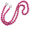 Hrlace Perlen Handykette 120cm Bunte Holzperlen Handy Lanyard Abnehmbare Telefon Kette Umhängeband Universal Anti Verlorene Handy Hängen Chian Taschenkette für Damen und Mädchen Rosarot
