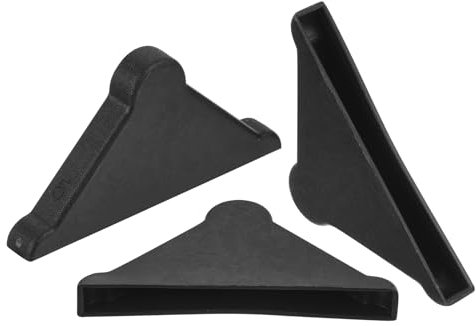 QUARKZMAN Eckenschutz Kantenschutz 5x50mm Dreiecksform Glas-Eckschützer Kissen 20 Stück Kunststoffeckschützer für Eckschutz von Glas, Spiegel, Fliesen, Schwarz