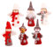 Amosfun 6St Weihnachtsbaum-Anhänger Weihnachtsmann-Ornamente Christbaumschmuck Weihnachtsschmuck weihnachtsdeko Weihnachts Figuren hängende Weihnachtspuppe Weihnachtsengel Anhänger Stoff
