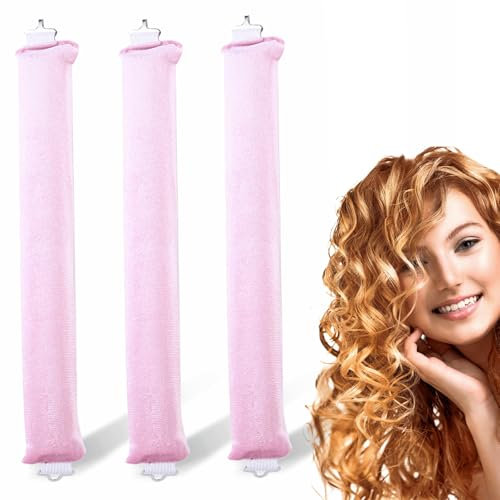 3-Stück Overnight Blowout,Blowout Hair Overnight,Heatless Curls Band,Hitzefreie Lockenwickler,Heatless Blowout Curler Haken,Nacht Lockenband,Locken über Nacht Werkzeuge,Diy Hitzefreier Haarstyling