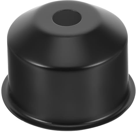 NUSITOU Lampenschirmknäufe Lichtsockel Passend E27 Lampenknauf Retro-steckdosenbecher Wand-decken-lichtbecher E27 Lampenfassungen Lampenzubehör Leuchte Endstück Eisen Black
