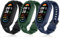 Neitra 3 Pack Bracelet TPU pour Xiaomi Mi Smart Band 9/Mi Band 8/Mi Band 7/Mi Band 6/Mi Band 5,Bracelet TPU de remplacement, Longueur réglable pour Xiaomi Mi Band 9/8/7/6/5, Confortable et Respirant