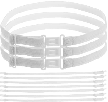 DIYEAH Verstellbare Fliege Riemen VerläNgerungsgurt FüR MäNner 10Er-Pack Mit Elastischem Gummiband Und Clips Komfortable Passform FüR Freizeit Und Arbeit