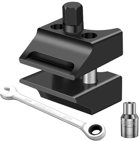 HOVCEH Écarteur de Fusée, 4 Pièces Universel Écarteur Amortisseur de Direction à Moyeu Fendu de Suspension, Outillage Mecanique Auto avec Écrou D'amortisseur, Douille D'amortisseur, Clé, Gants