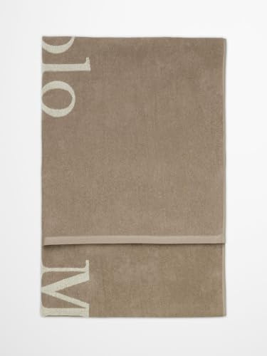 Marc O'Polo Badetuch Statement Warm Stone, 100x180 cm - 100% Bio-Baumwollfrottier - Uni