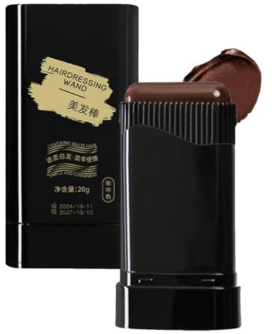 Haarfärbekamm,Haarfärbestift für graues Haar abdecken,Temporäre Haarfärbestiftbürste Haaransatz-Shading-Stick,Instant Hair Color Stick,Haarwurzel-Concealer Zur Grauhaar Schwarzbraun (Kaffee)