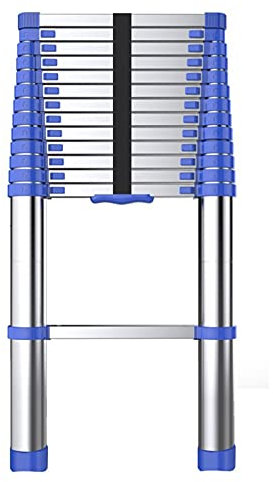 Scala telescopica da 8 m/ 7 m/ 6,2 m/ 5 m/ 4,2 m/ 3,8 m/ 2,6 m per Tenda da Tetto, Scale Telescopiche Estensibili in Alluminio per Loft Domestico Attico Camper, Carico 150 kg (Dimensioni : 1