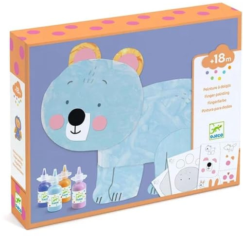 Coffret de peinture à doigts La patouille - Djeco
