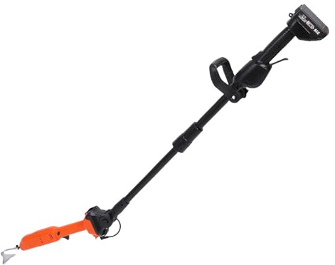 Fafeicy Schnurloses Graben Hacke, Batteriebetriebener Gartenanbförderer mit 21 -V -Motor 5 und 11 Zahnköpfe Leichter Faltbar (EU-Stecker)