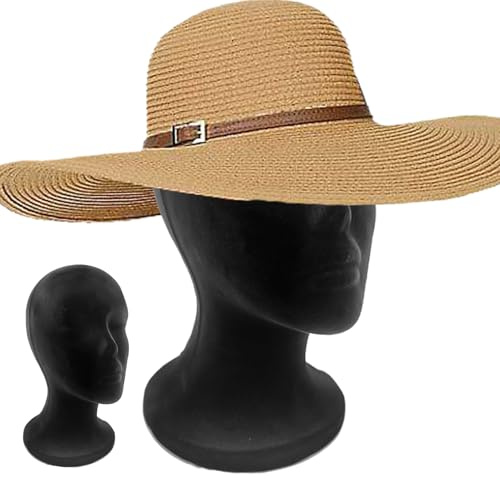 Zopoee Styropor Kopf, Mannequin Ko-pf Schaufensterpuppe Ko-pf Deko Styroporkopf Perücke Stand, Männlich Modellkopf Für Schmuck Brillen Tücher Haaraccessoires Perücken Kopfhörer