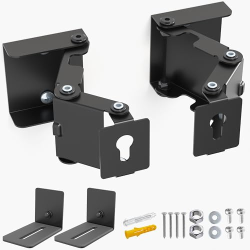 VIVO Black Steel Universal Soundbar Wandhalterung Mount-ESB1 | Universelle L-Halterungen, verstellbare ausziehbare Lautsprecherarmhalter, Schwenkarm-Design