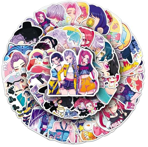 50 Stück Aufkleber, Wasserfester PVC-Kritzelsticker-Set - Kreative Cartoon-Aufkleber für Laptop/Handyhülle/Skateboard/Tagebuch - Lustige DIY-Sticker für Kinder & Erwachsene