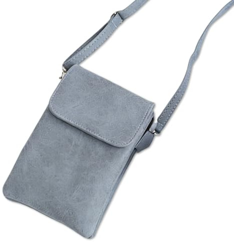 JRYXDS Petit Sac Bandouliere Telephone Portable Femme Fille Portefeuille Sac À Bandoulière en Cuir PU Porte Carte Porte Monnaie Mini Étui Pochette Sacoche pour Femmes Filles