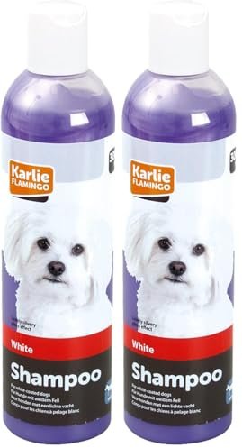 Karlie Shampoo für weißes Fell, Hundeshampoo, 300 ml (Artikel kann variieren) (Packung mit 2)