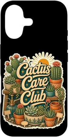 Custodia per iPhone 17 Cactus Care Club Succulente Mensola