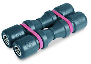 LP Latin Percussion LP441M Shaker Duoshake 6,5 (16,5 cm), 2-er Set, Kunststoff grau, mittlere Lautstärke
