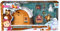 Simba - Masha e Orso Playset Casa Inverno, 109301023, + 3 Anni, Inclusi Masha e Orso con Tanti Accessori
