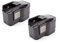 vhbw 2X Batterie Remplacement pour AEG 4 932 376 508, PBS 3000, 49-24-0150, 4 932 373 522, 4 932 367 904 pour Outil électrique (1500 mAh, NiMH, 12 V)