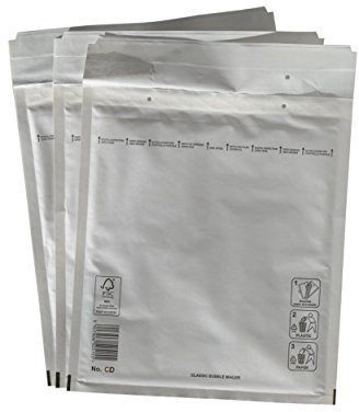 PeakPack 100x Premium Luftpolster Versandtaschen weiß Typ CD