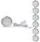 Lampaous LED Puck Lichter Dimmbar Vitrinenbeleuchtung Unterbauleuchten Schrankleuchten Warmweiß Rund Wandbeleuchte 12 Watt Küchenlampen für Vitrinenschränke, Weinschrank, Kleiderschrank 6er Pack