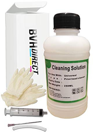Unblock Print Head Nozzles Inkjet Printers. Compatible with Epson, Brother, Lexmark, Kodak and HP Printhead Cleaning Kit 250ml