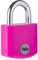 Yale - YE3B/38/119/1/P Standardsicherheit 38 mm Aluminium Vorhängeschloss - Rosa - offener Stahlbügel - 3 Schlüssel