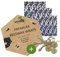 ecolly Bienenwachstücher 3er-Set (S, M, L), Bienenwachspapier, Beeswax Wrap, Plastikfrei & wiederverwendbar, OHNE Jojobaöl, inklusive Knopf & Baumwollfaden - Cherry Blossom