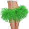 Phantomon Tutu Rock Damen Teenager Klassisch Elastisch 5 Schichten Tüll Ballettrock 1950er Vintage Stil Kurzer Rock Erwachsene Größe, Grün , Einheitsgröße