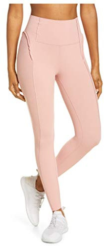 Nike Legging de yoga Lux 7/8 moulant taille haute pour femme - rose - Taille L