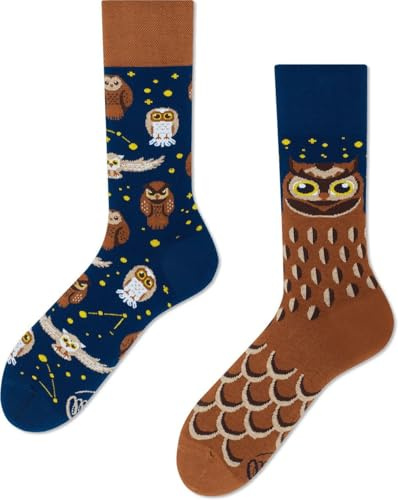Many Mornings Unisex Owly Moly Mismatched Socken