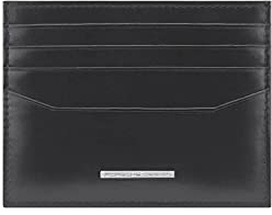 Bric's Porsche Design Herren-Kartenhalter, Classic 8, mit RFID-Schutz, Banknotenfach und 12 Kartenfächer, Größe: 10cm x 7,5cm x 0,5cm, Schwarz