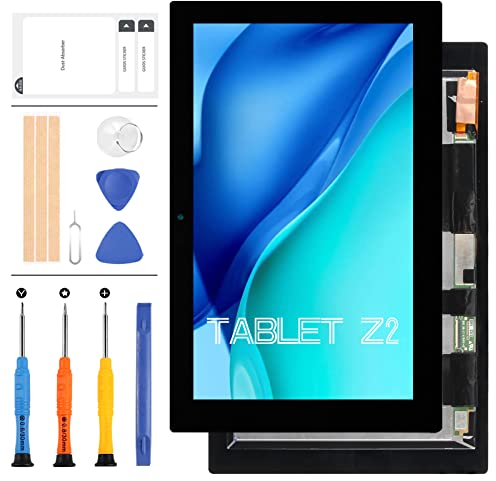 LADYSON Écran de rechange pour tablette Sony Xperia Z2 - Pour tablette Sony Z2 SGP561 SGP511 SGP512 - Écran tactile LCD - Avec outils et ruban adhésif