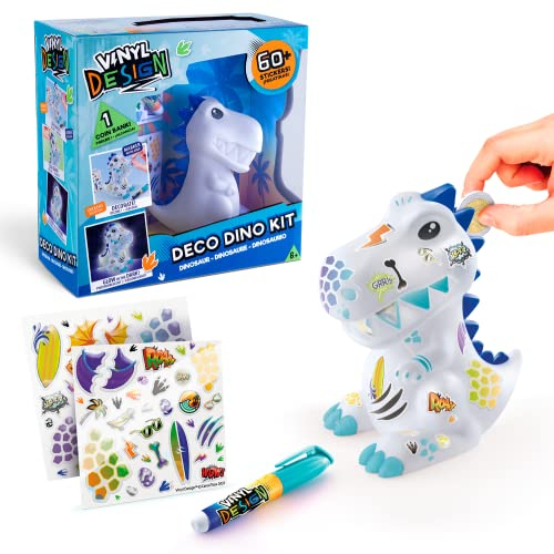 Canal Toys Style 4 Ever – Dinosaurier-Figur zum Dekorieren Vinyl Design – Spardose im Dunkeln – OFG 238 Grün