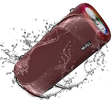 MUQI Bluetooth Speaker, Portable Bluetooth Speakers, 70W Loud Stereo Sound with Bass, IPX5 Waterproof Wireless Speaker, TWS Paring with LED Colorful Lights for Party Outdoors