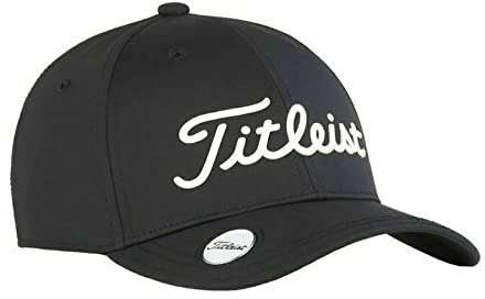 Titleist Unisex Kinder Players Performance Baseballkappe, Schwarz/Weiß, Einheitsgröße