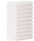 Luckytowel 10er Set Seiftücher 30x30 cm 100% Baumwolle, 600g/m² Oeko-Tex Waschlappen Set 10er Pack Weiß