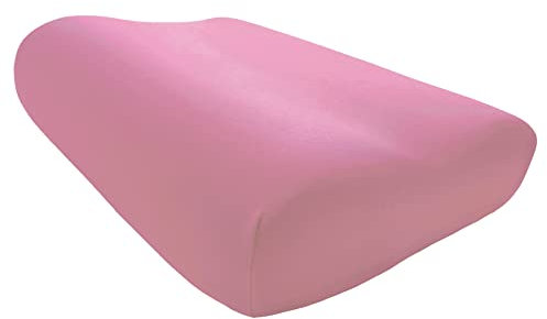 Edda Lux Bezug passend für Tempur Shape Schlafkissen S, M und L, 50 x 31 cm, formbeständiger Jersey Kissenbezug für Nackenstützkissen, aus 100% Baumwolle, in Flamingo