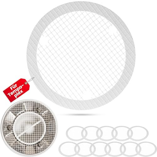 Abfluss Haarfänger zum Kleben, 12 Stück, kompatibel mit Viega Tempoplex Duschablauf Bj. 2006 - Heute, Einwegsieb Sticker, Haarsieb Dusche, Duschwanne Filter, Selbstklebender Haarfilter Abflusssieb