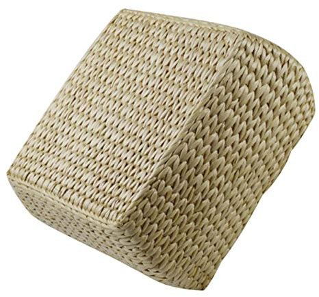 EXCEART Petit Pouf Carré avec sous Antidérapant Entrée Tabouret Assis pour Usage Polyvalent