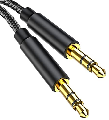 Gulemfy Câble Jack 3.5mm, Cable Jack Audio Mâle vers Mâle Câble Auxiliaire Stéréo en Nylon Compatible avec Casques, Autoradios, Smartphones, iPhones, iPod, iPad, Lecteur Mp3 et Plus (1.2M)