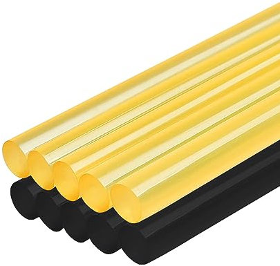 Randalfy Heißklebestifte - Dellenentferner Klebestifte Ausbeulwerkzeug für Autoreparatur Ausbeulwerkzeug Set - 5 PCS Schwarz & 5 PCS Gelb