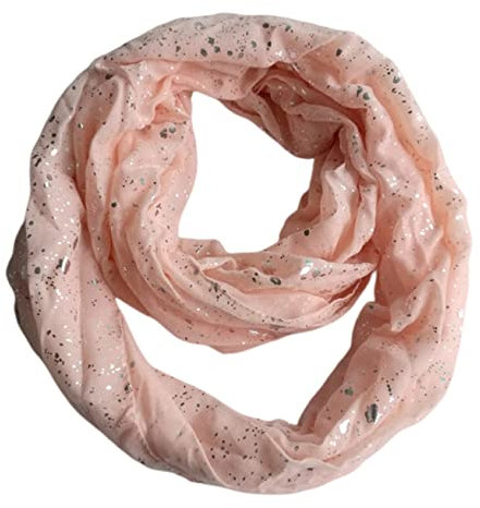 FAIRYGATE Damen Schal Pink Schal Stola Loopschal Rundschal Schlauchschal Schals Halstuch Loop Natur DA0305